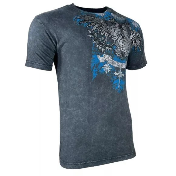 Archaic by Affliction Men's T-Shirt Calcium Biker Y2K S-5XL - Picture 6 of 8